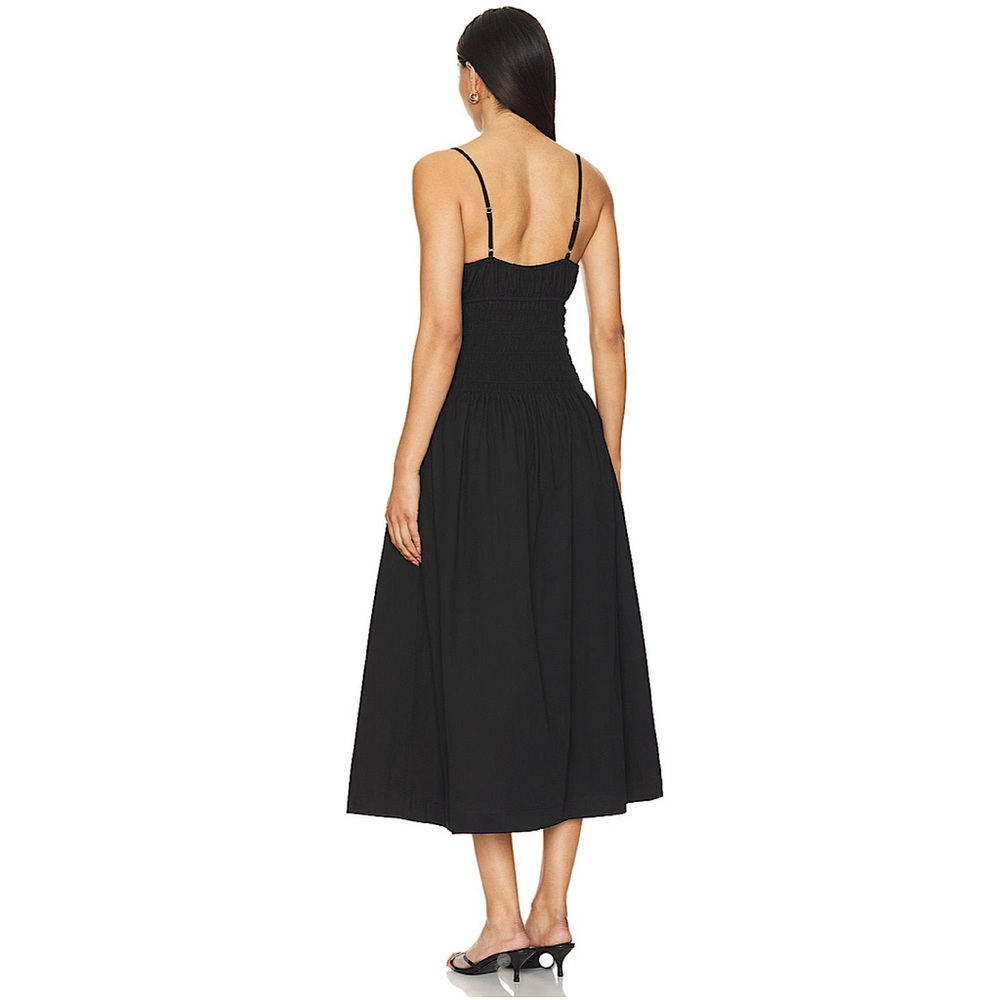 Ciao Lucia Barbara Dress Smocked Bodice BLACK LARGE - Picture 3 of 9